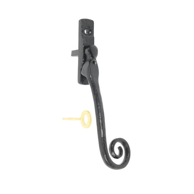 Kirkpatrick 1168-RH Lockable Espag Casement Fastener - Antique Black (Right Hand)